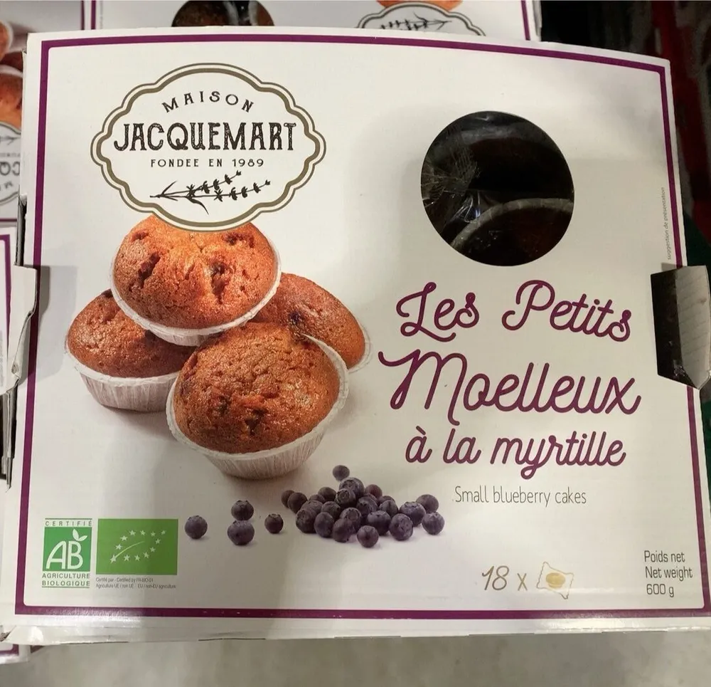 Les petits moelleux à la myrtille