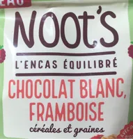 L’encas équilibré chocolat blanc framboise