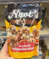 Protéines cacahouète chocolat blanc