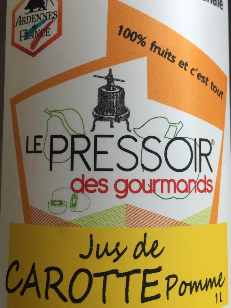 Jus de carotte pomme