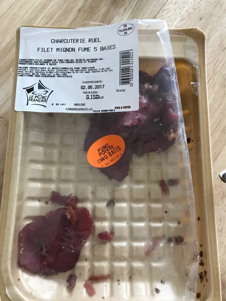 Filet mignon fumé aux 5 baies