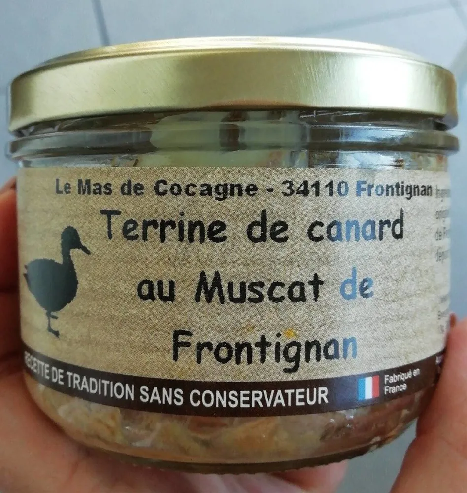 Terrine de canard au muscat de frontignan