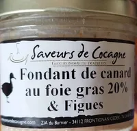 Fondant de canard au foie gras 20 % et figues