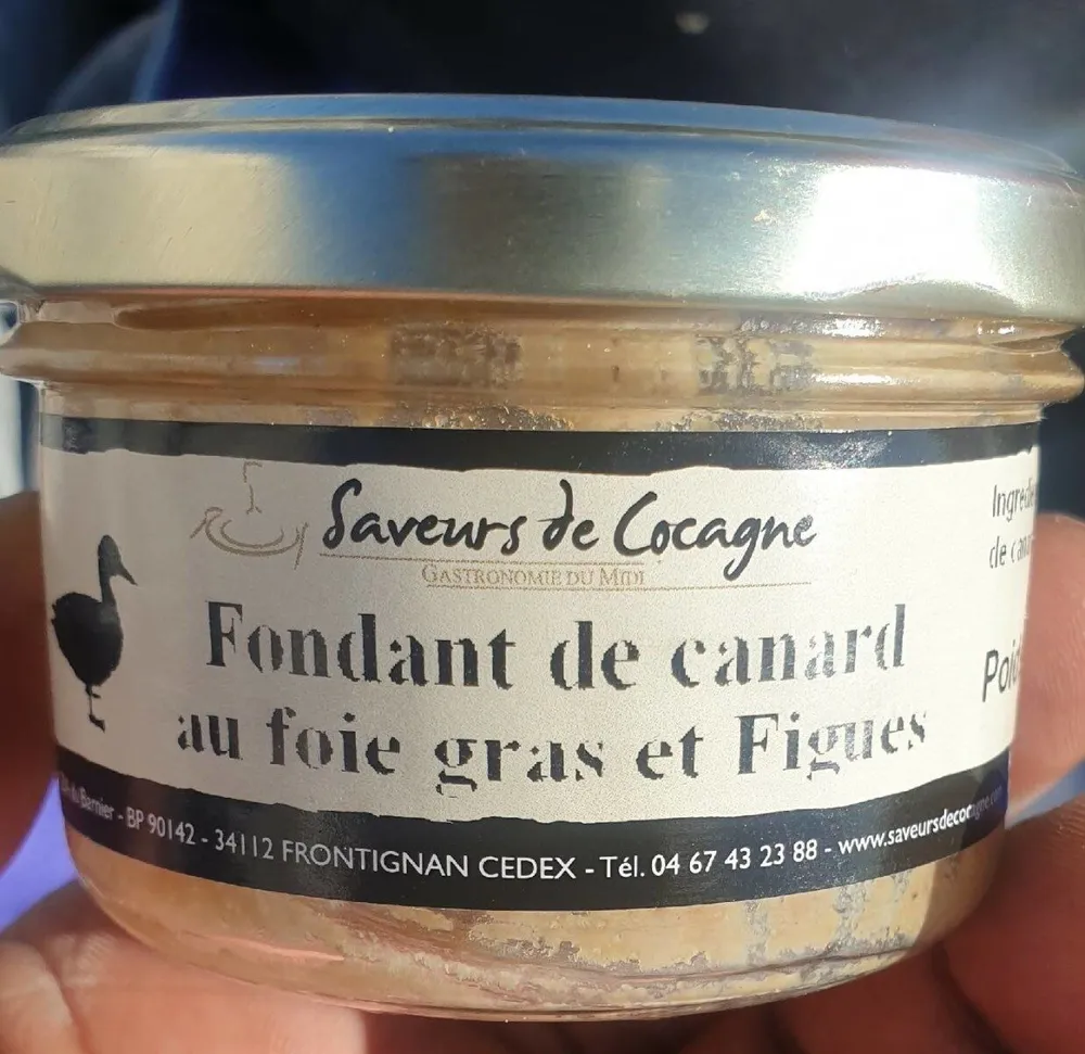 Fondant de canard au foie gras et figues