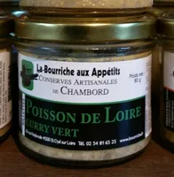 Rillettes Poisson de Loire curry vert