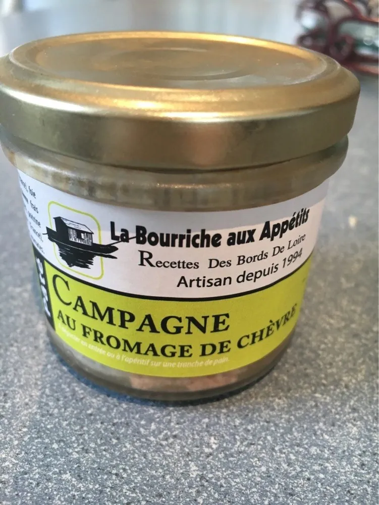 Pate campagne au fromage de chèvre