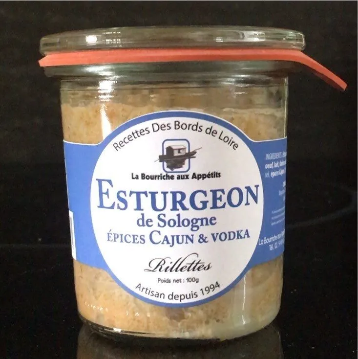 Esturgeon de Sologne épices Cajun & vodka