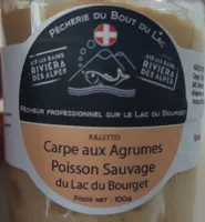 Carpe aux agrumes. Poisson sauvage du lac du Bourget