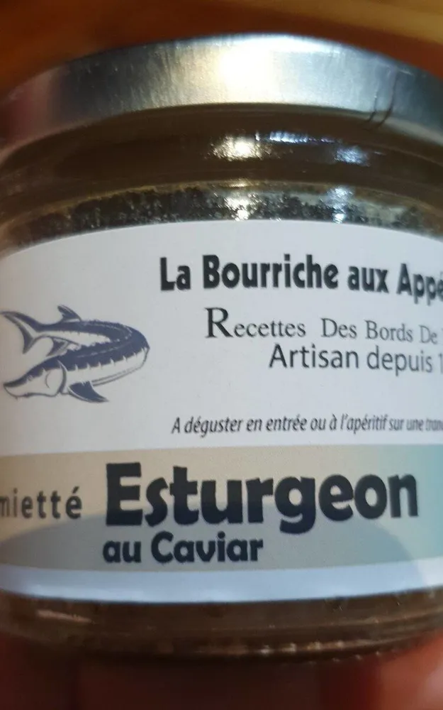 Émietté Esturgeon au caviar