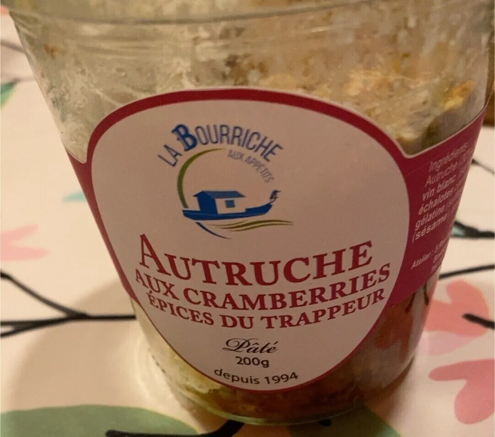 Autruche aux cramberries