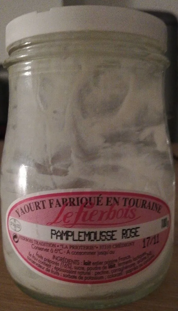 Yaourt pamplemousse rose