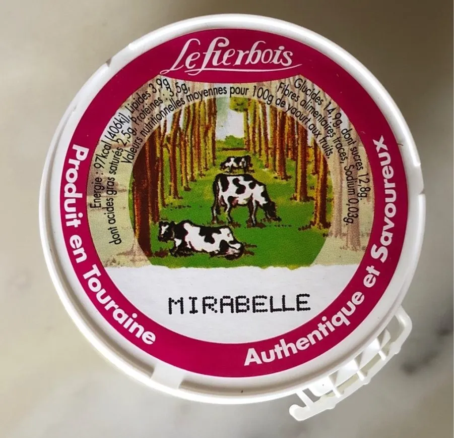 Yaourt mirabelle