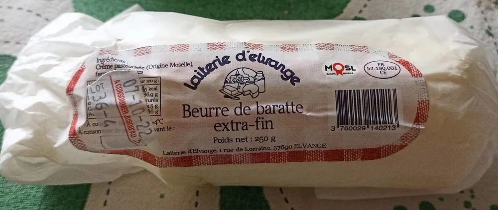 Beurre de baratte extra fin