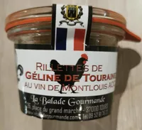 Rillettes de Géline de touraine au vin de Montlouis AOC