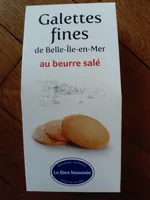 Galettes fines de Belle Île en Mer au beurre salé La bien Nommée
