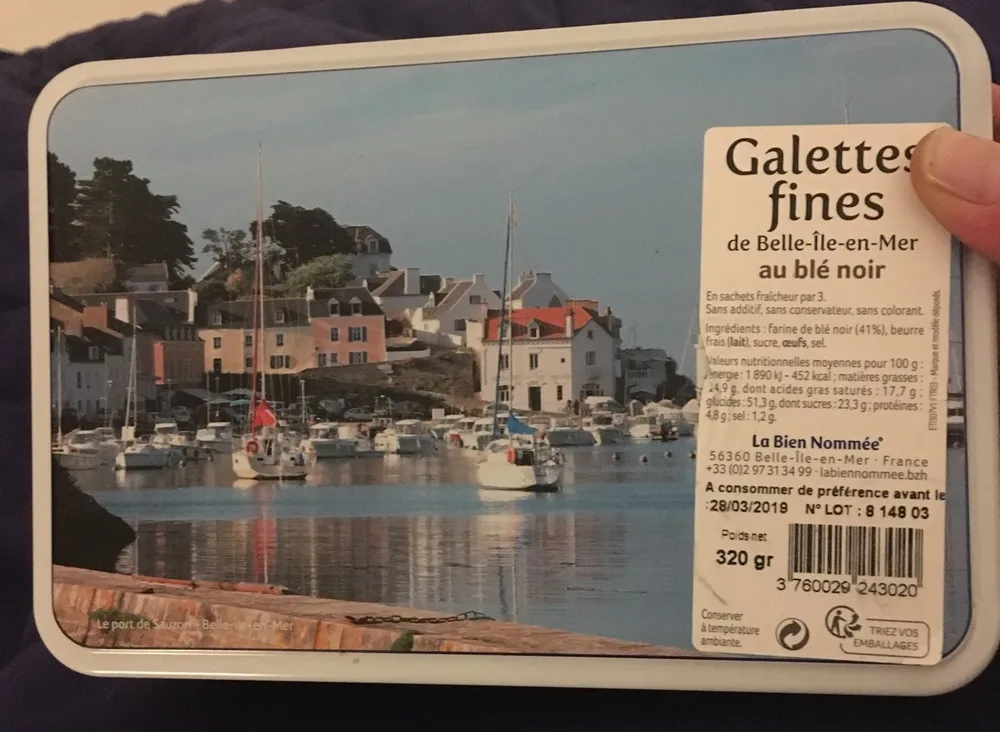 Galette fines de belle ile en mer