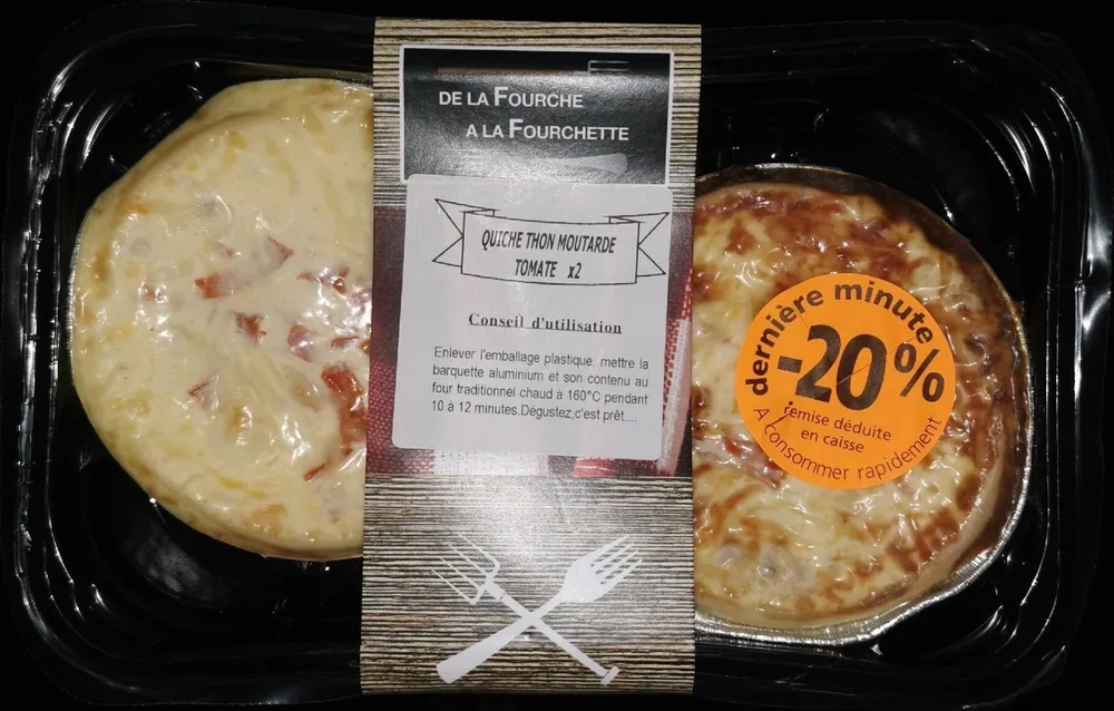 Quiche thon moutarde tomate