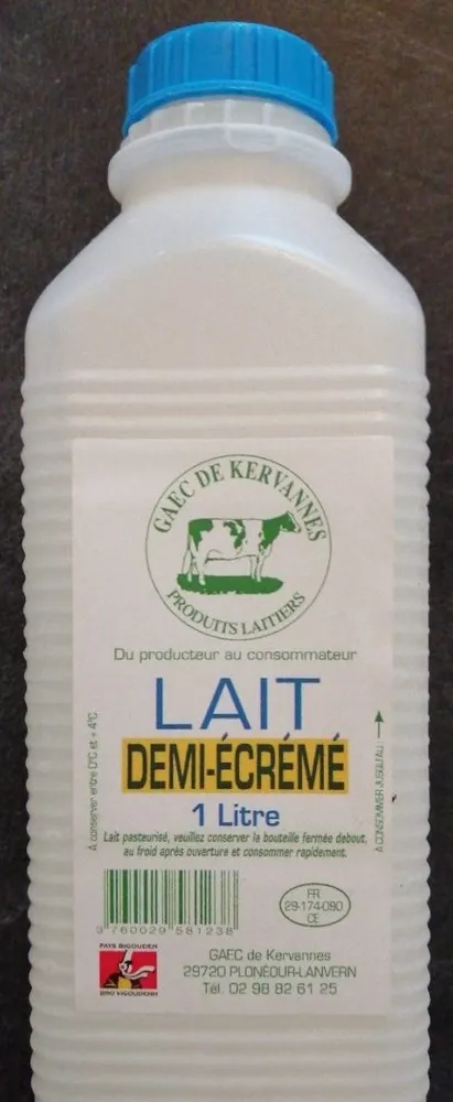 Lait demi-écrémé