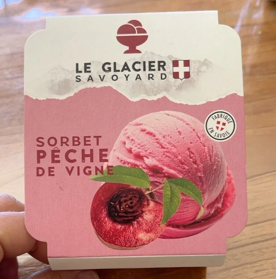 Sorbet pêche de vigne