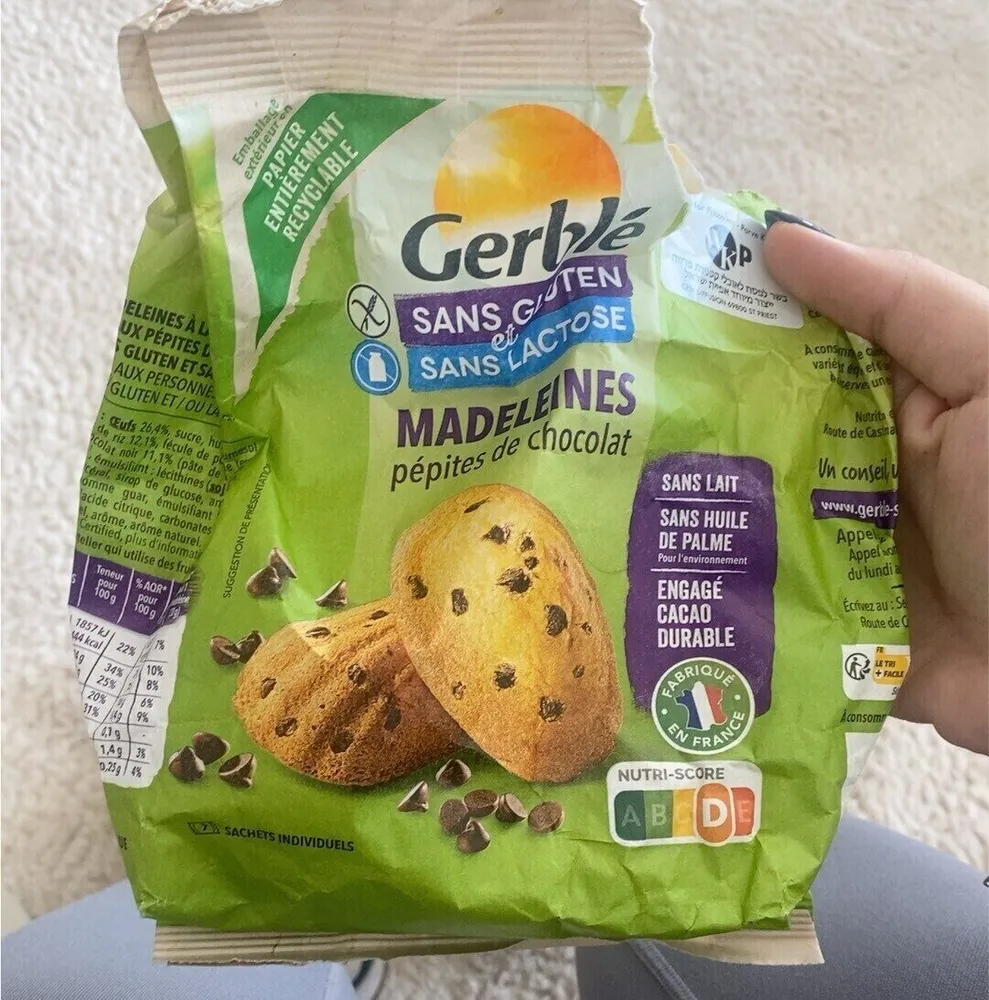 Madelaines pepite de chocolat