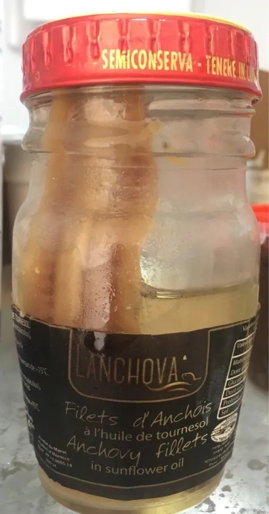 Filets d’anchois à l’huile de tournesol