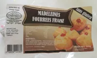 Madeleines fourrées fraise