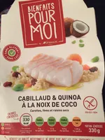 Bienfaits pour moi - Cabillaud & quinoa à la noix de coco