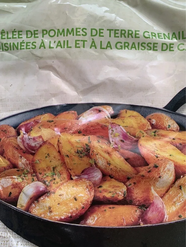 Pommes de terre grenaille à l'ail et à la graisse de canard