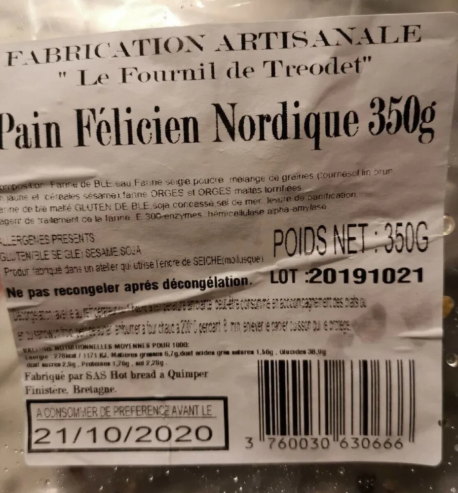 Pain Félicien nordique