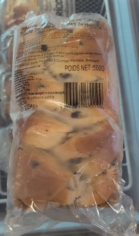 Brioche Tressée aux pépites de chocolat