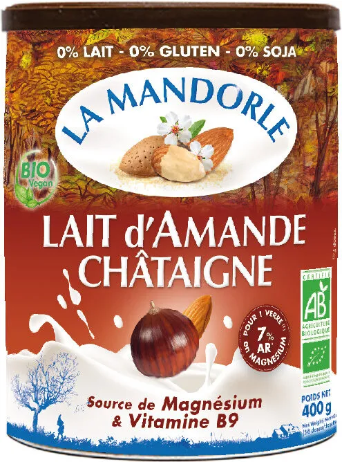 Boisson amande châtaigne en poudre