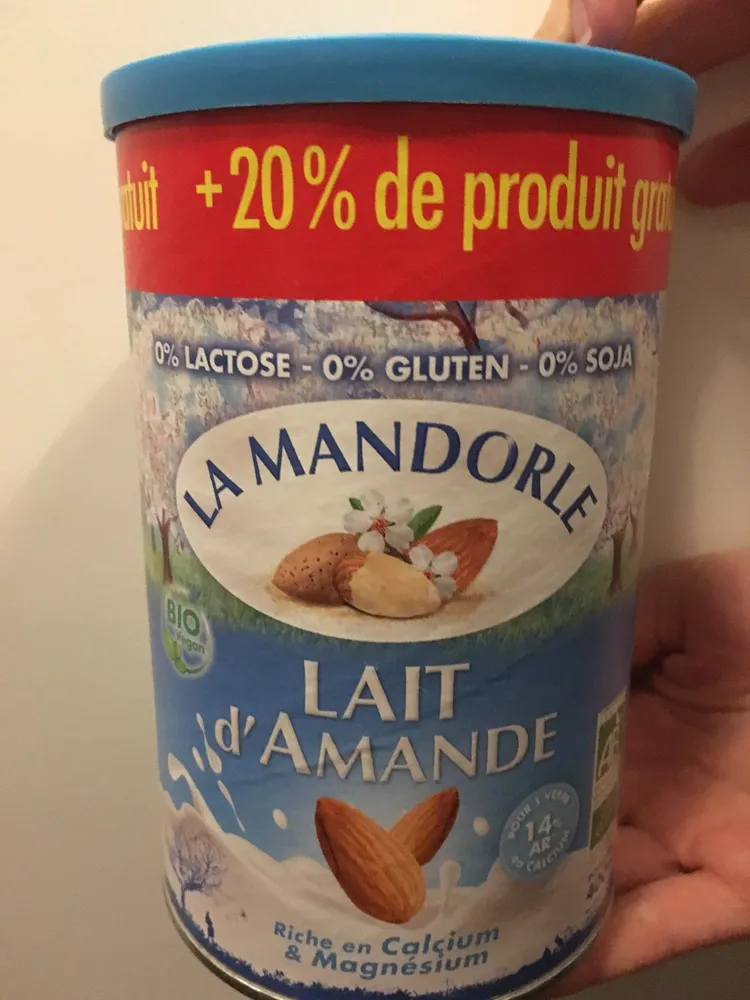 Lait d’amande