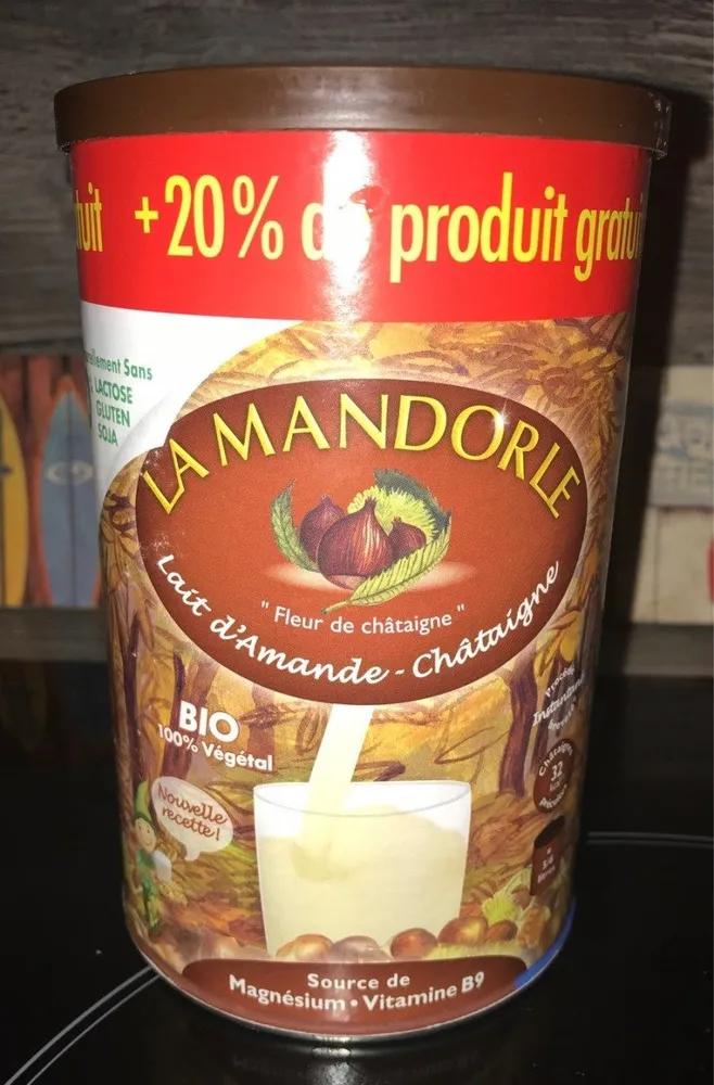 Lait d'amandes - châtaignes
