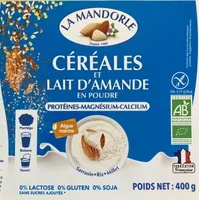 Céréales et Lait d’Amande en poudre
