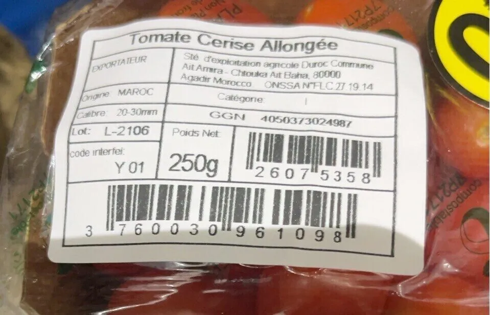 Tomate Cerise Allongée
