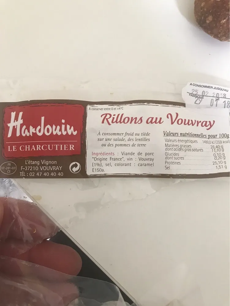 Rillons au vouvray