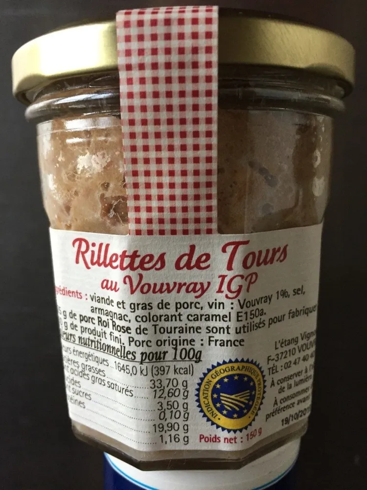 Rillettes de Tours au Vouvray IGP