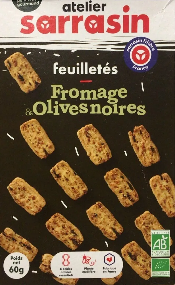 Feuilletés Fromage et Olive noires