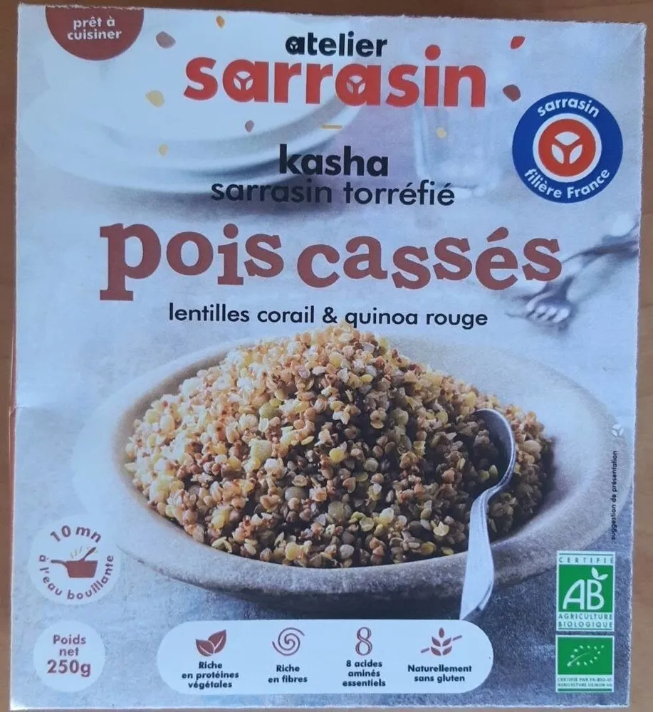 Kasha sarrasin torréfié pois cassés