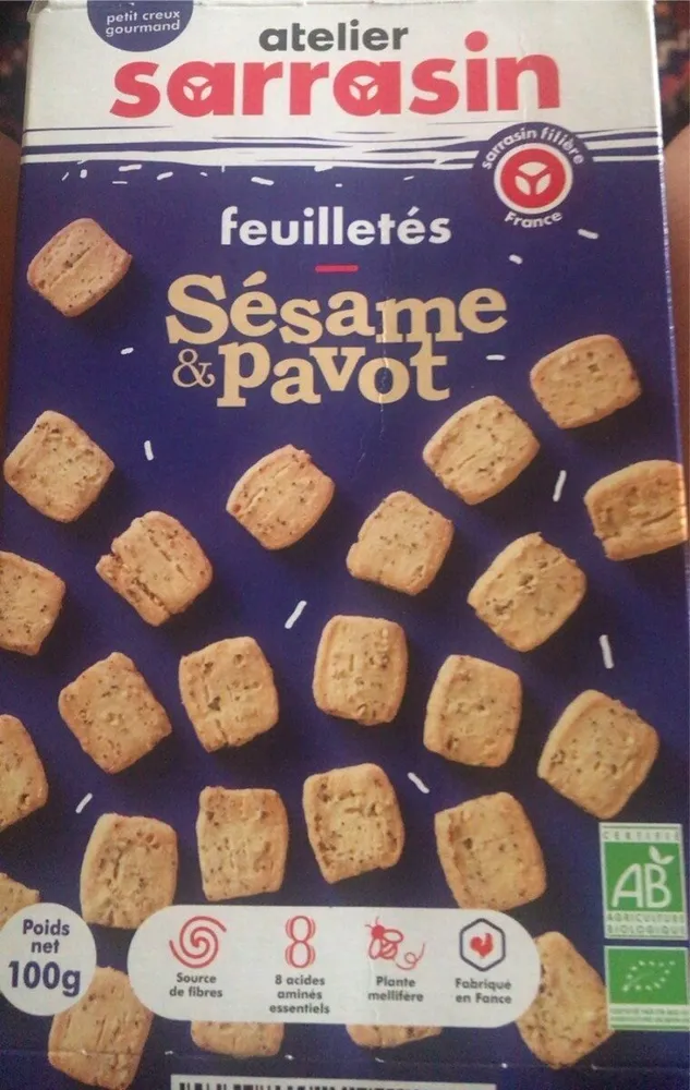 Feuilletes sesame pavot