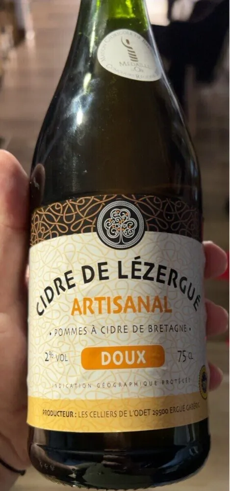 Cidre de Lézergué, doux