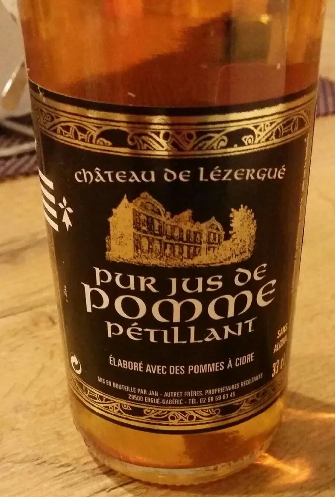 Pur jus de pomme pétillant