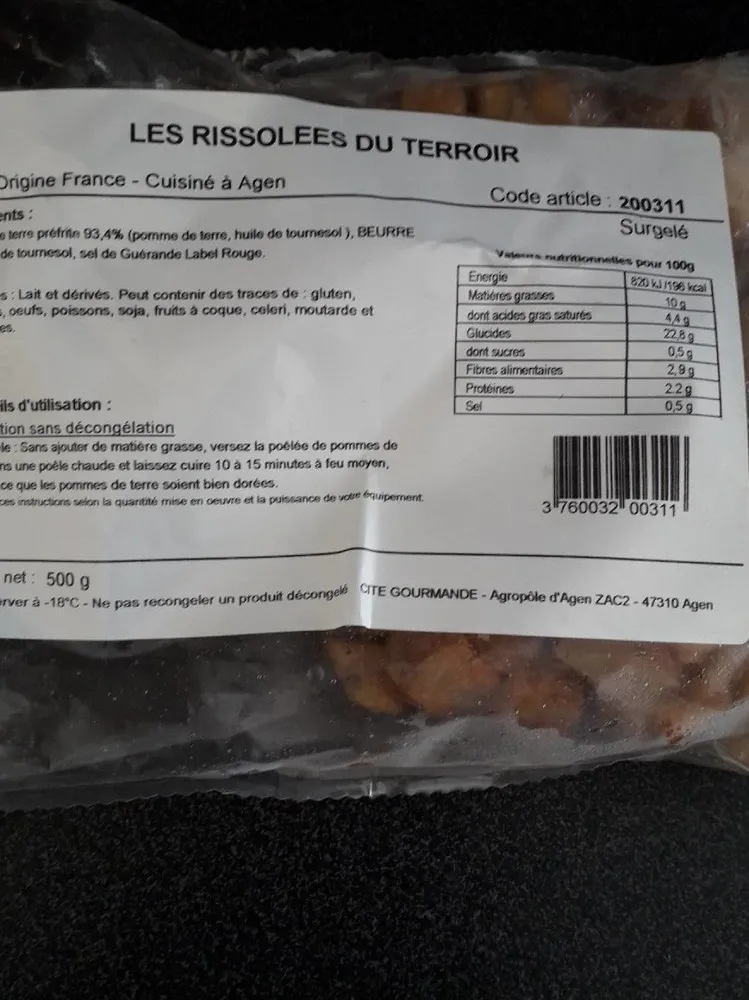 Pommes de terre rissolées du terroir