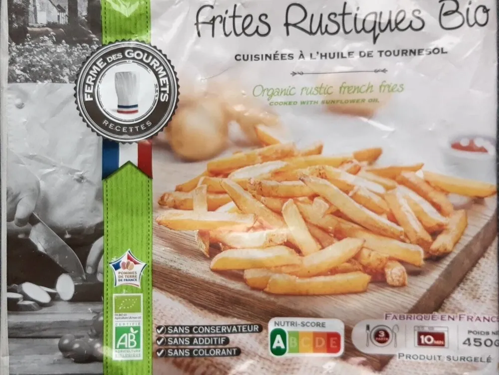 Frites rustiques Bio