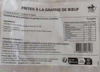 Frites à la graisse de bœuf