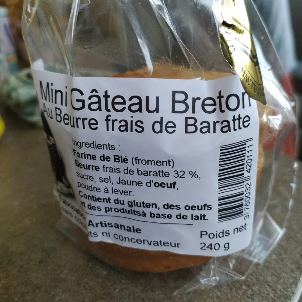 Mini Gâteaux Breton au beurre frais de Baratte