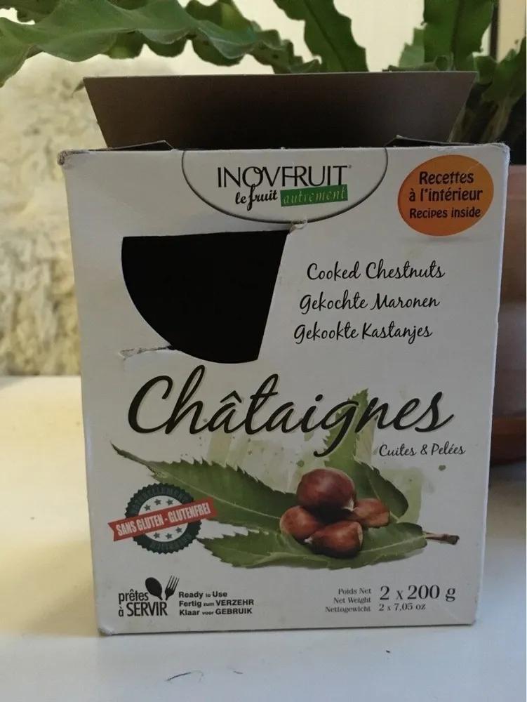 Châtaignes Pelées Cuites Sous Vide