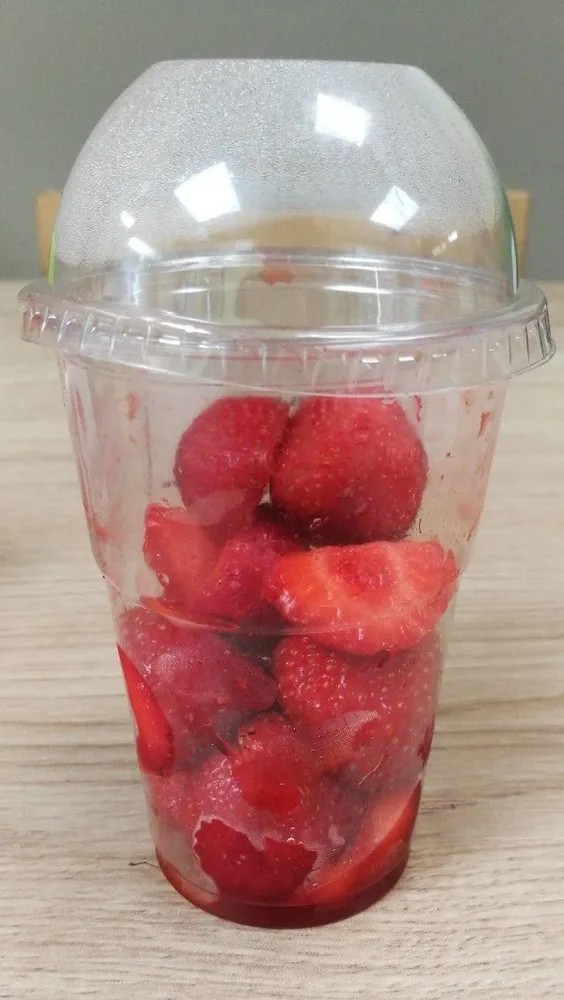 Fraises coupées