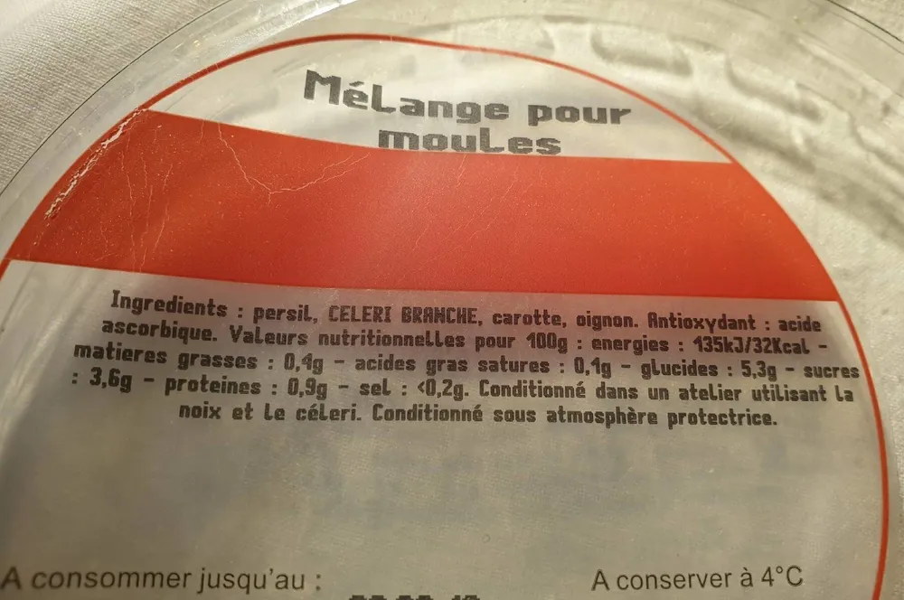 Melange pour moules