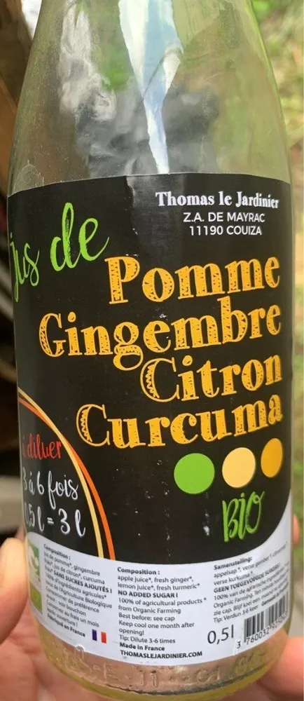 jus de pomme gingembre curcuma